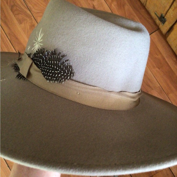 RARE Wyeth Astral embroidered wool boho rancher - Picture 7 of 8